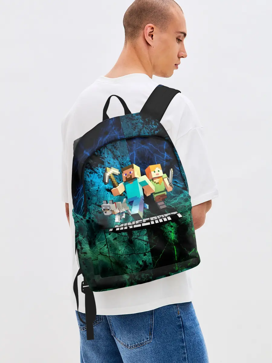 Рюкзак джинсовый / Minecraft / Майнкрафт