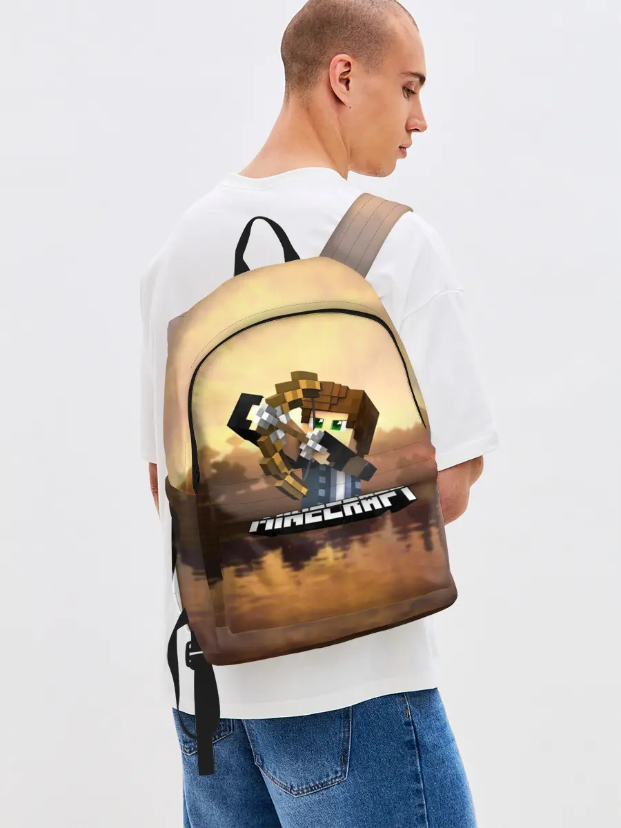 Рюкзак джинсовый / Майнкрафт