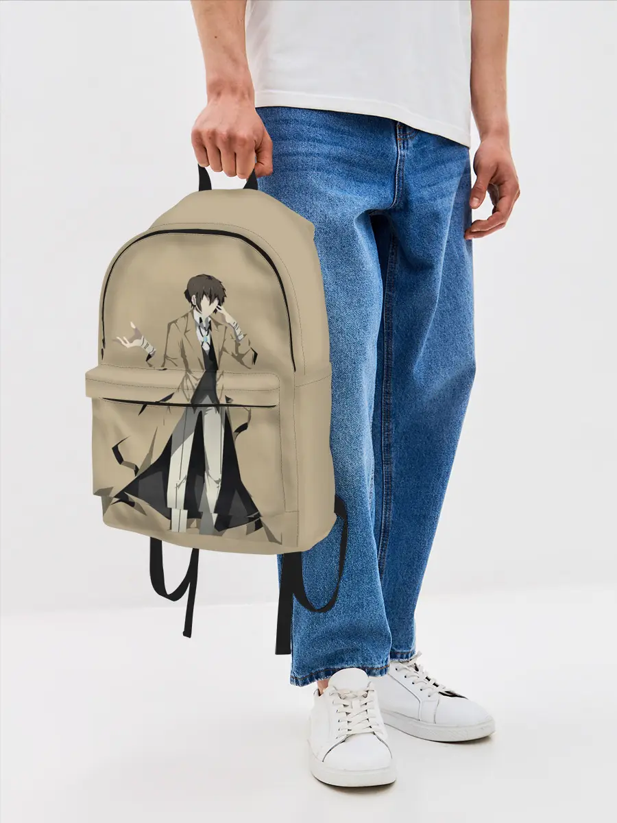 Рюкзак джинсовый / Осаму шагает