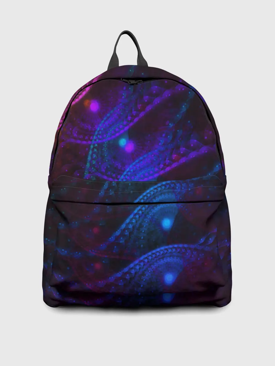 Рюкзак джинсовый / NEON FRACTAL