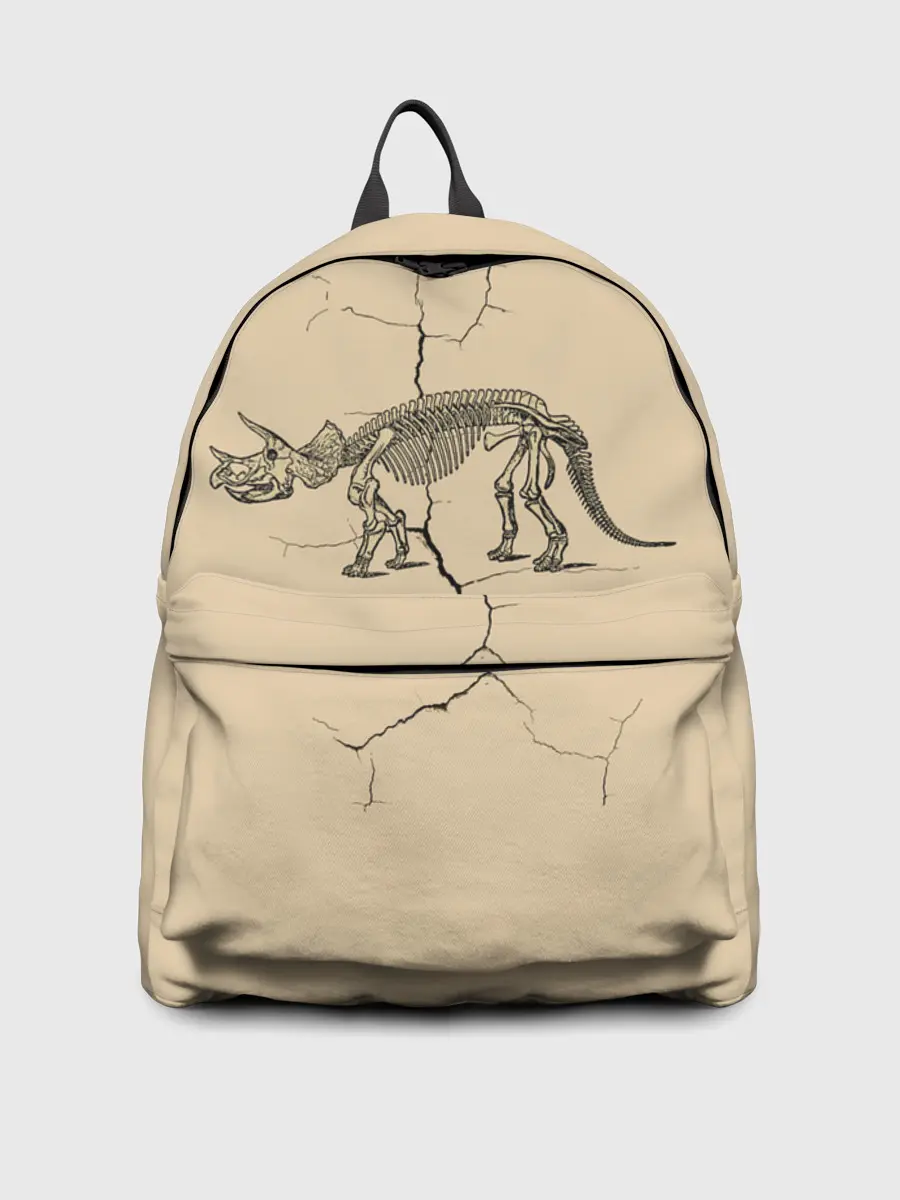 Рюкзак джинсовый / Triceratops skeleton