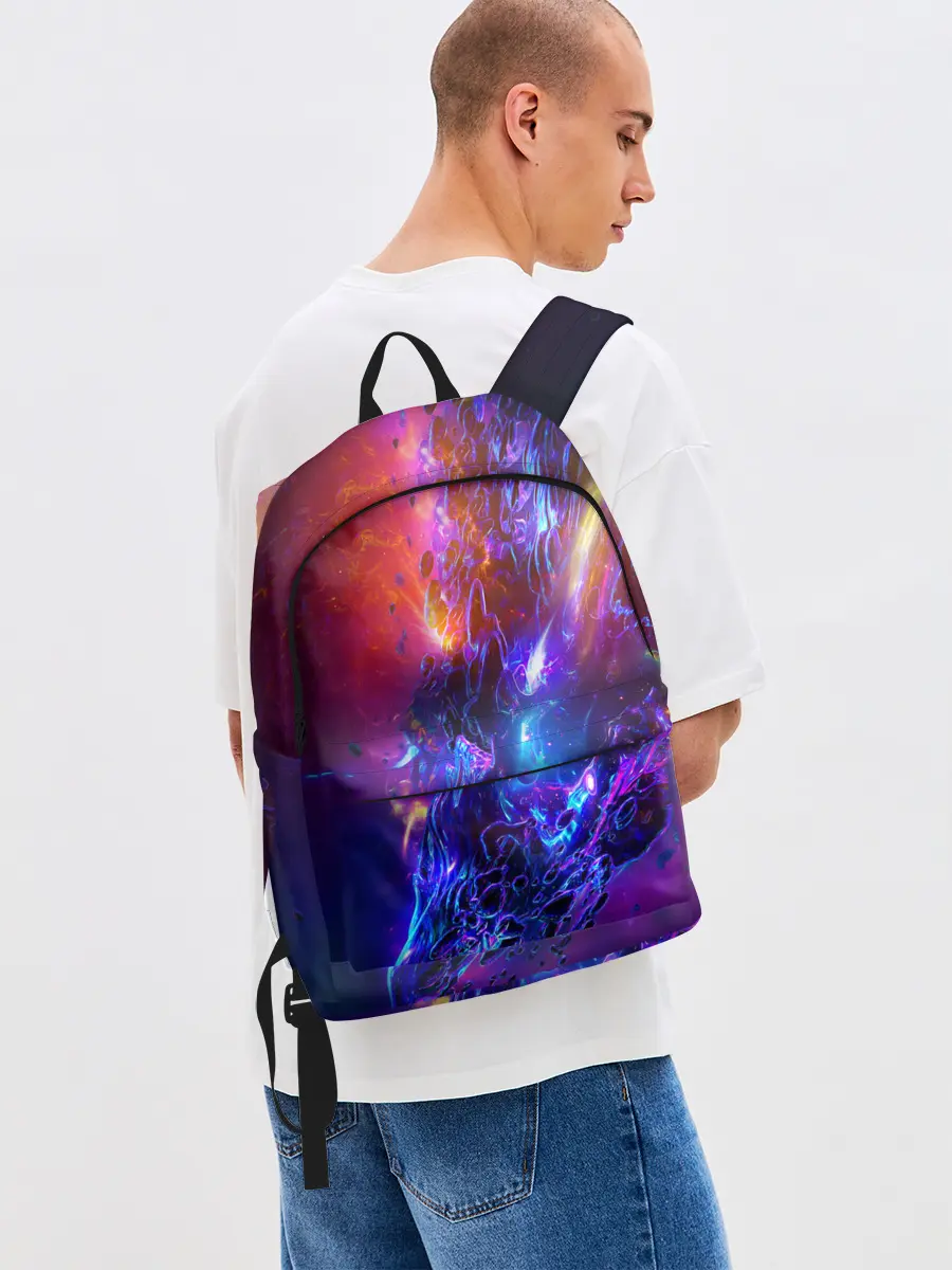 Рюкзак джинсовый / Universe Neon