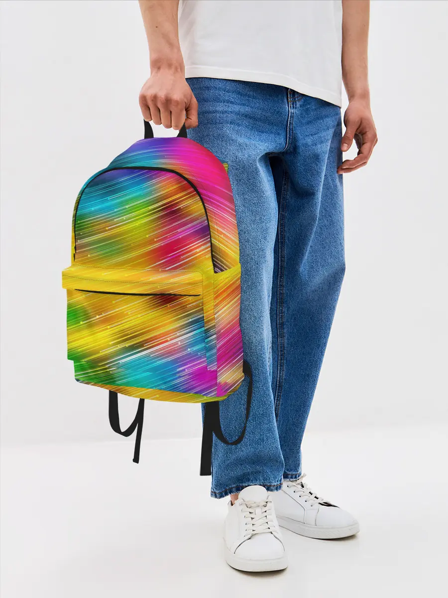Рюкзак джинсовый / Радужный звездопад