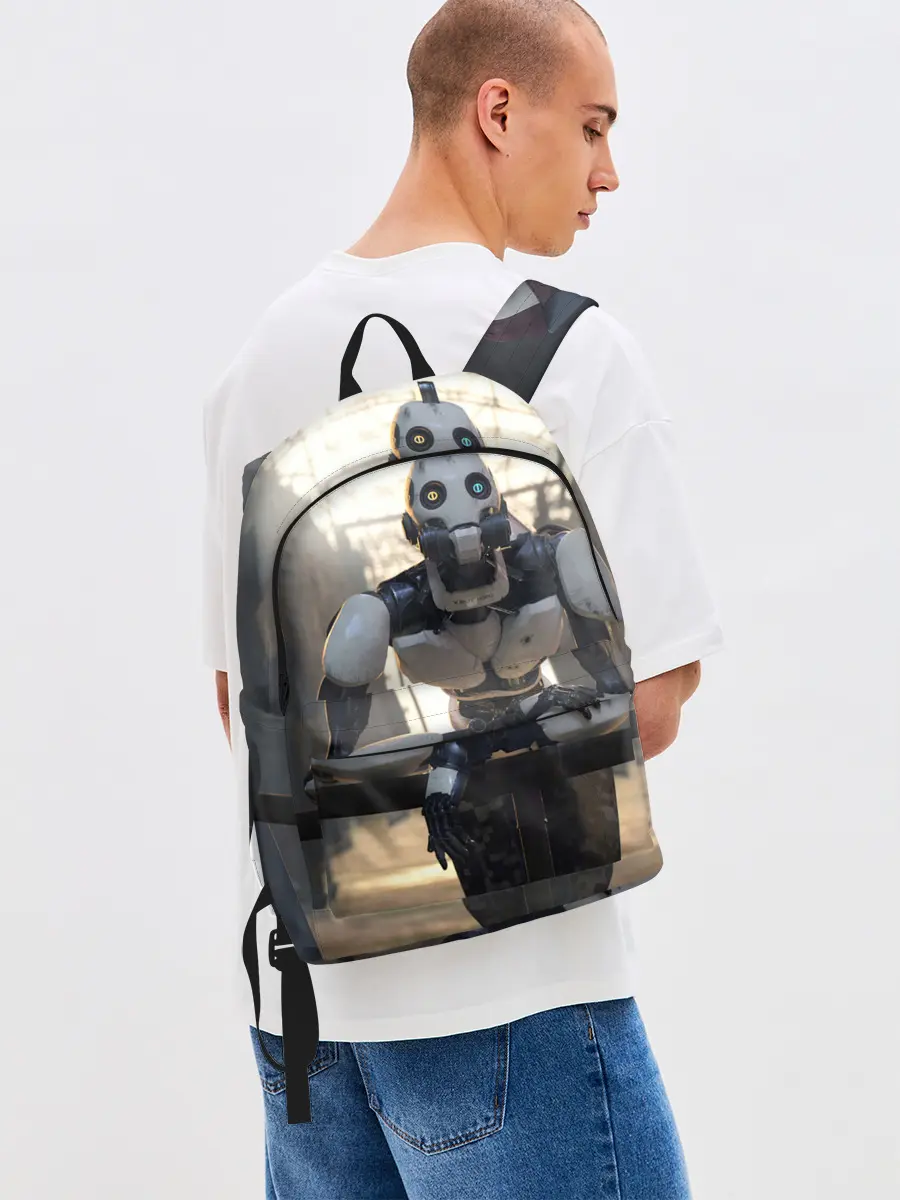 Рюкзак джинсовый / Любовь Смерть Роботы