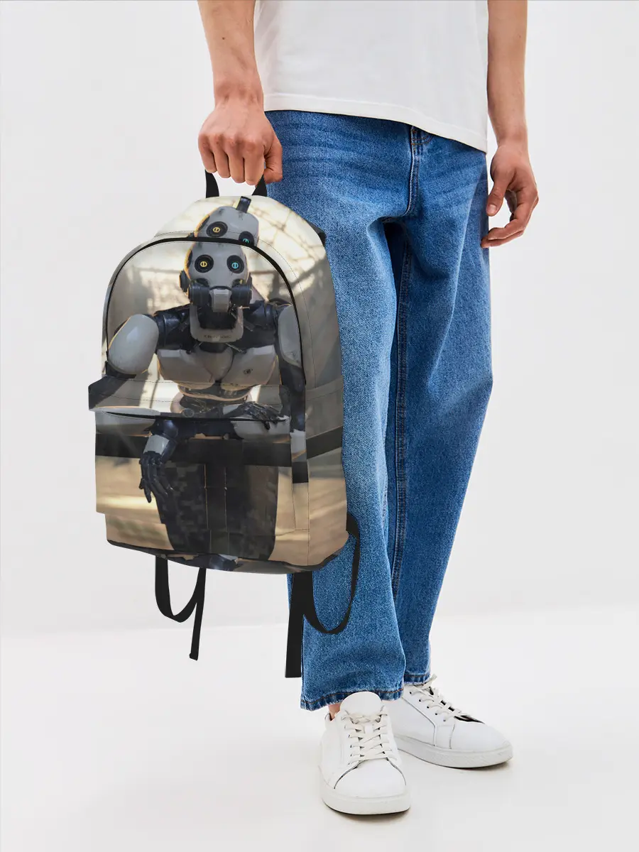 Рюкзак джинсовый / Любовь Смерть Роботы