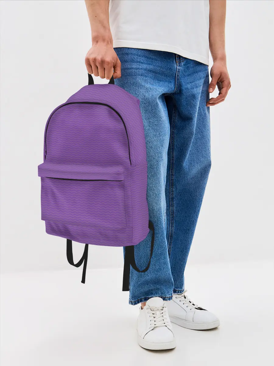 Рюкзак джинсовый / Фиолетовая волна