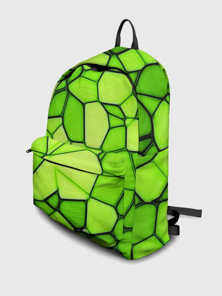 Рюкзак джинсовый / Зеленая мозаика