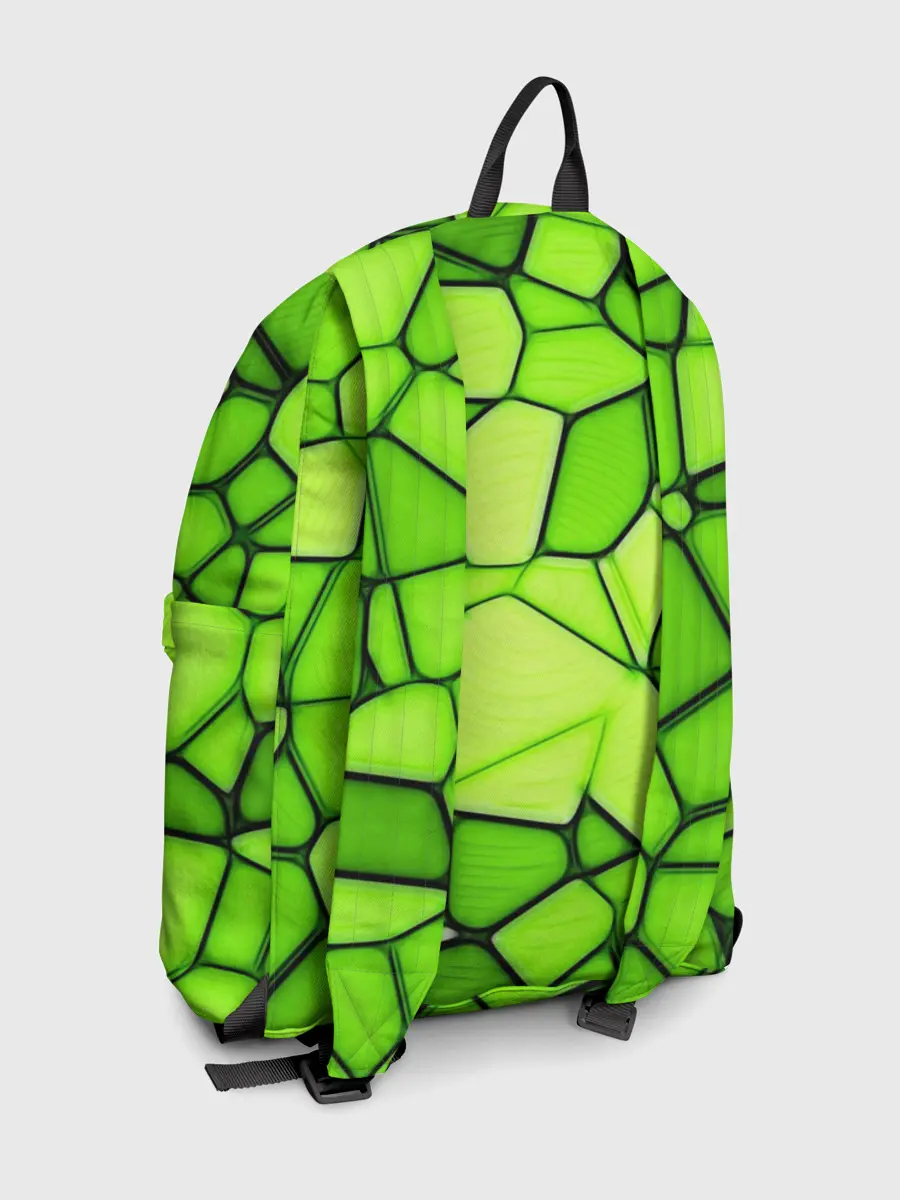 Рюкзак джинсовый / Зеленая мозаика