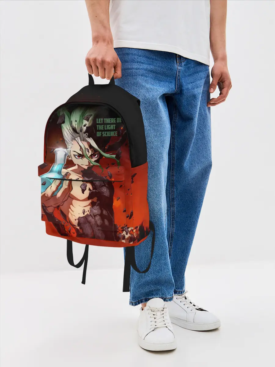 Рюкзак джинсовый / Доктор Стоун