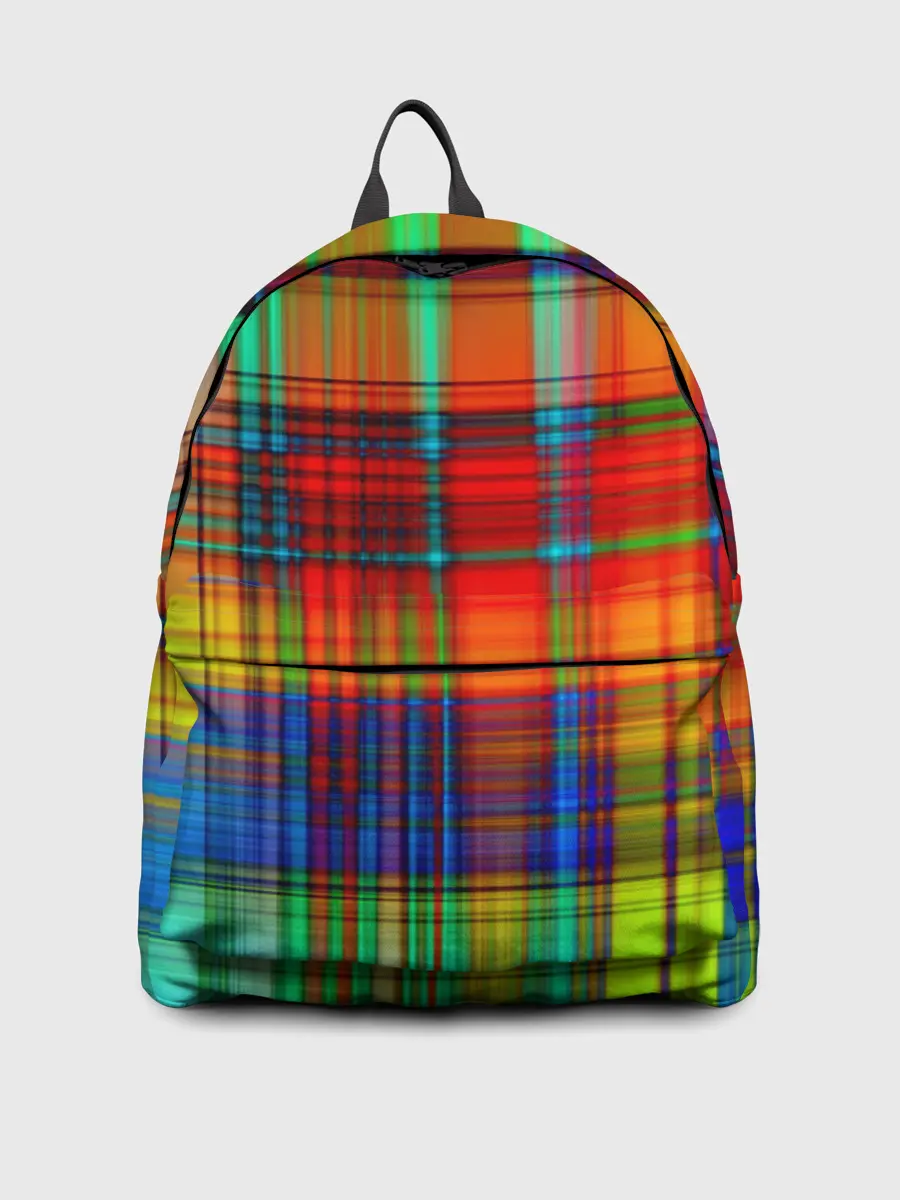 Рюкзак джинсовый / Неоновая сетка