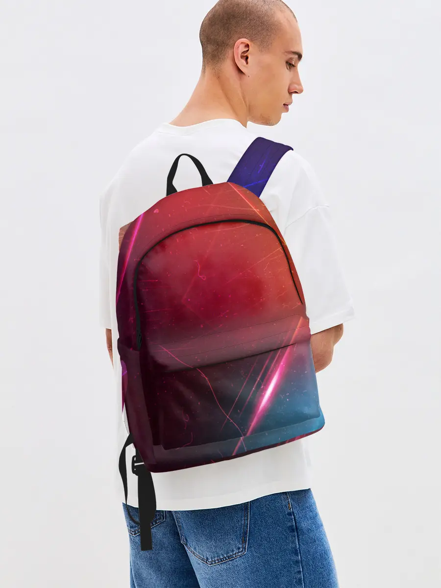 Рюкзак джинсовый / НЕОНОВАЯ АБСТРАКЦИЯ