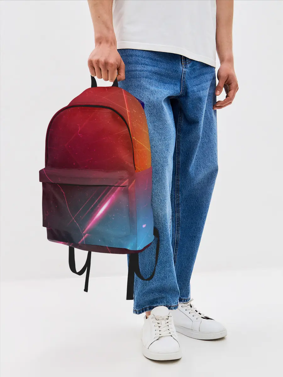 Рюкзак джинсовый / НЕОНОВАЯ АБСТРАКЦИЯ