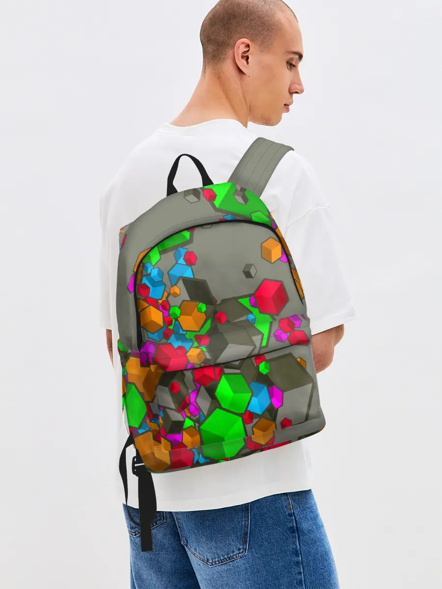 Рюкзак джинсовый / Кубики