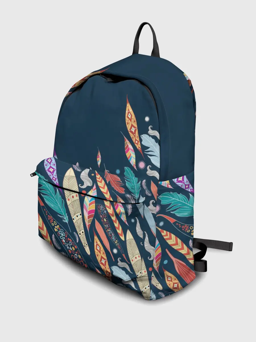 Рюкзак джинсовый / Перья