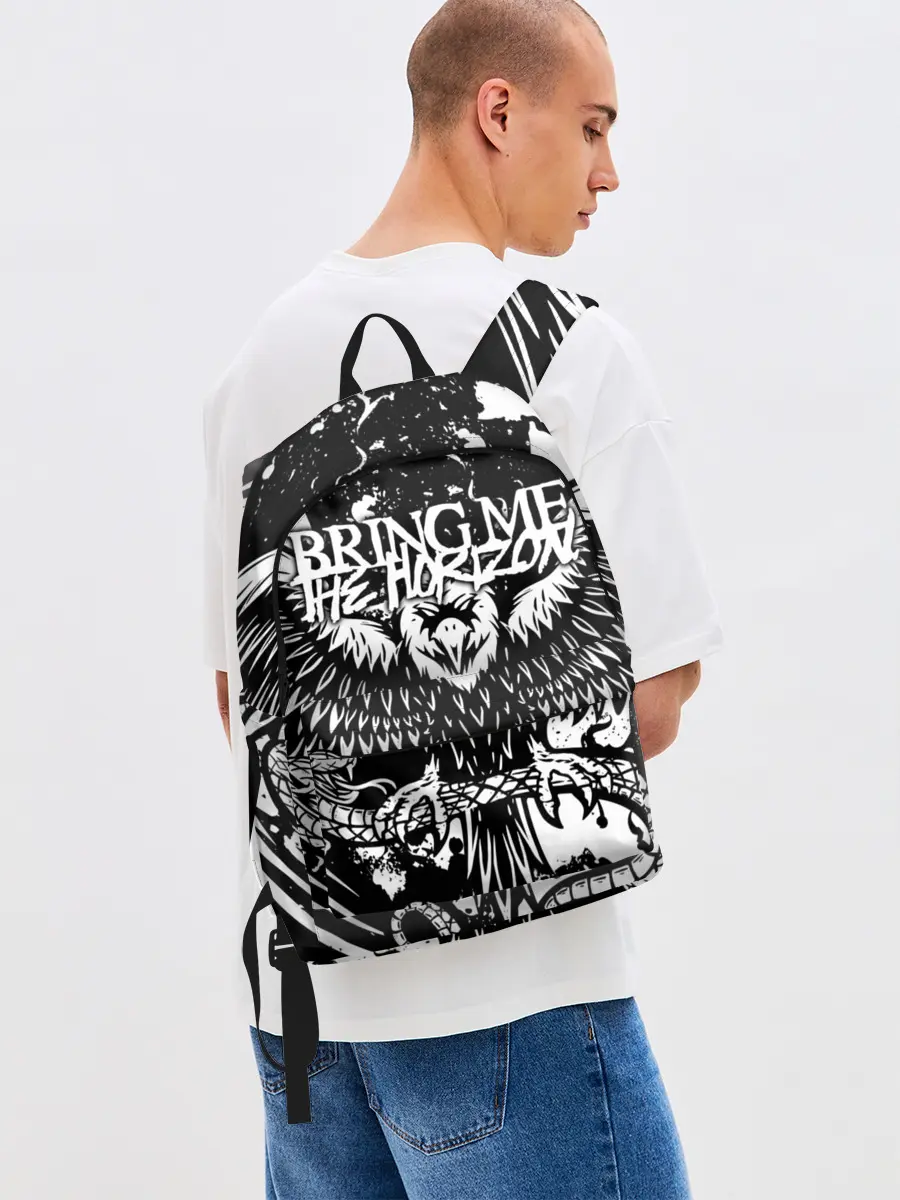 Рюкзак джинсовый / Bring Me the Horizon