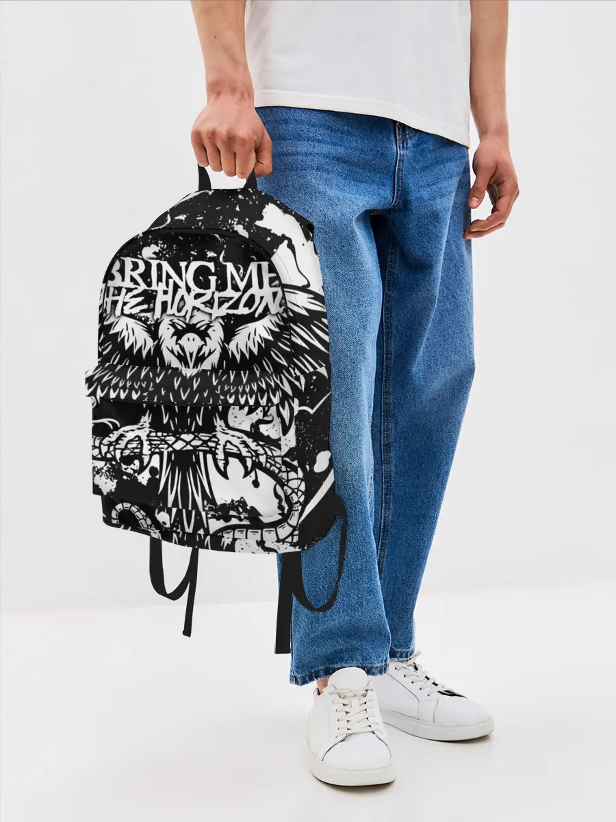Рюкзак джинсовый / Bring Me the Horizon