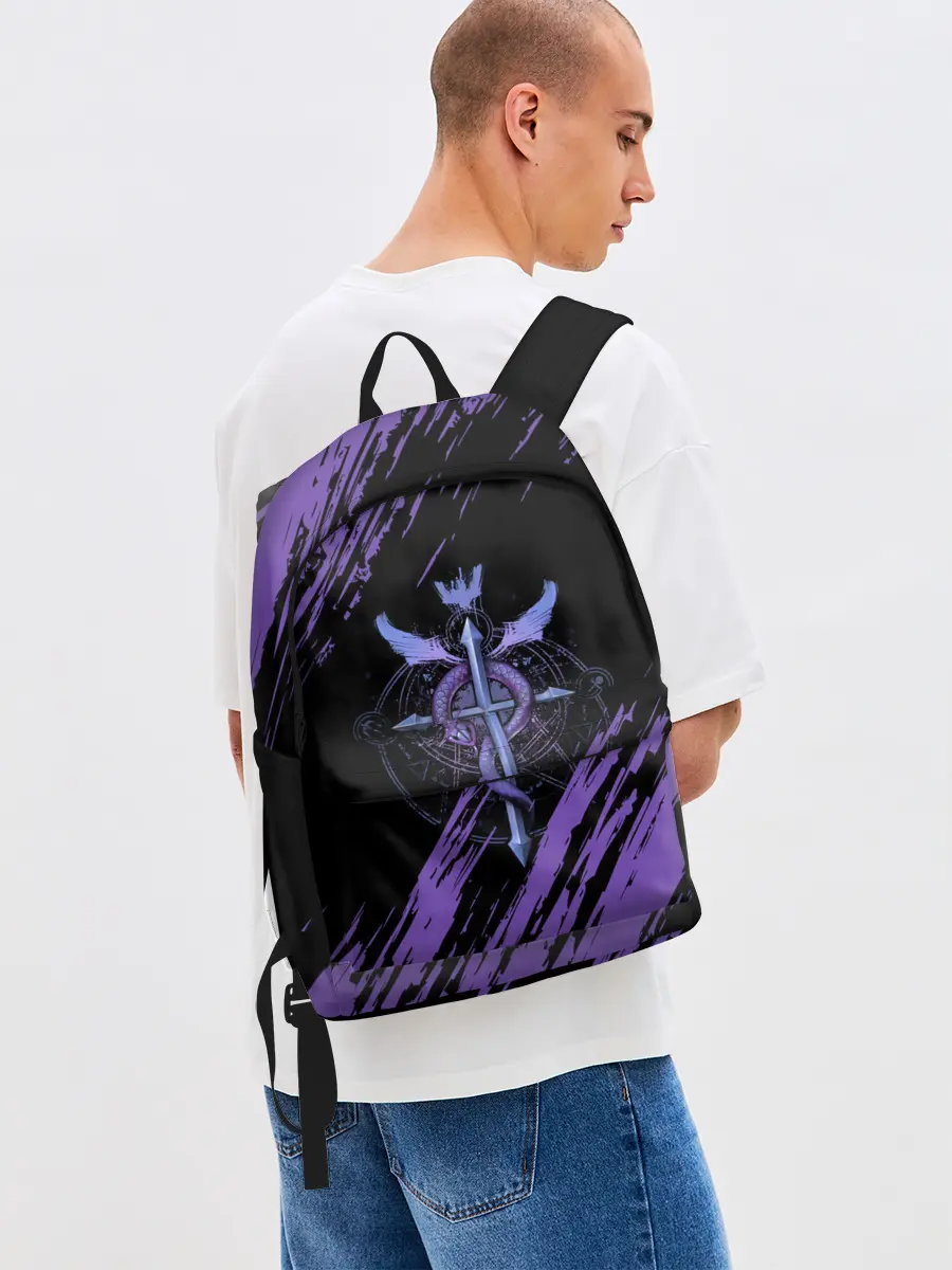 Рюкзак джинсовый / Стальной алхимик