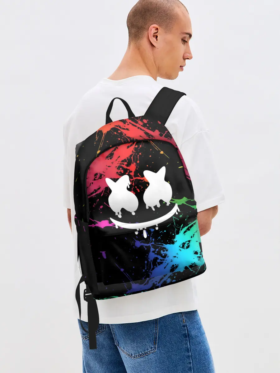 Рюкзак джинсовый / Marshmello