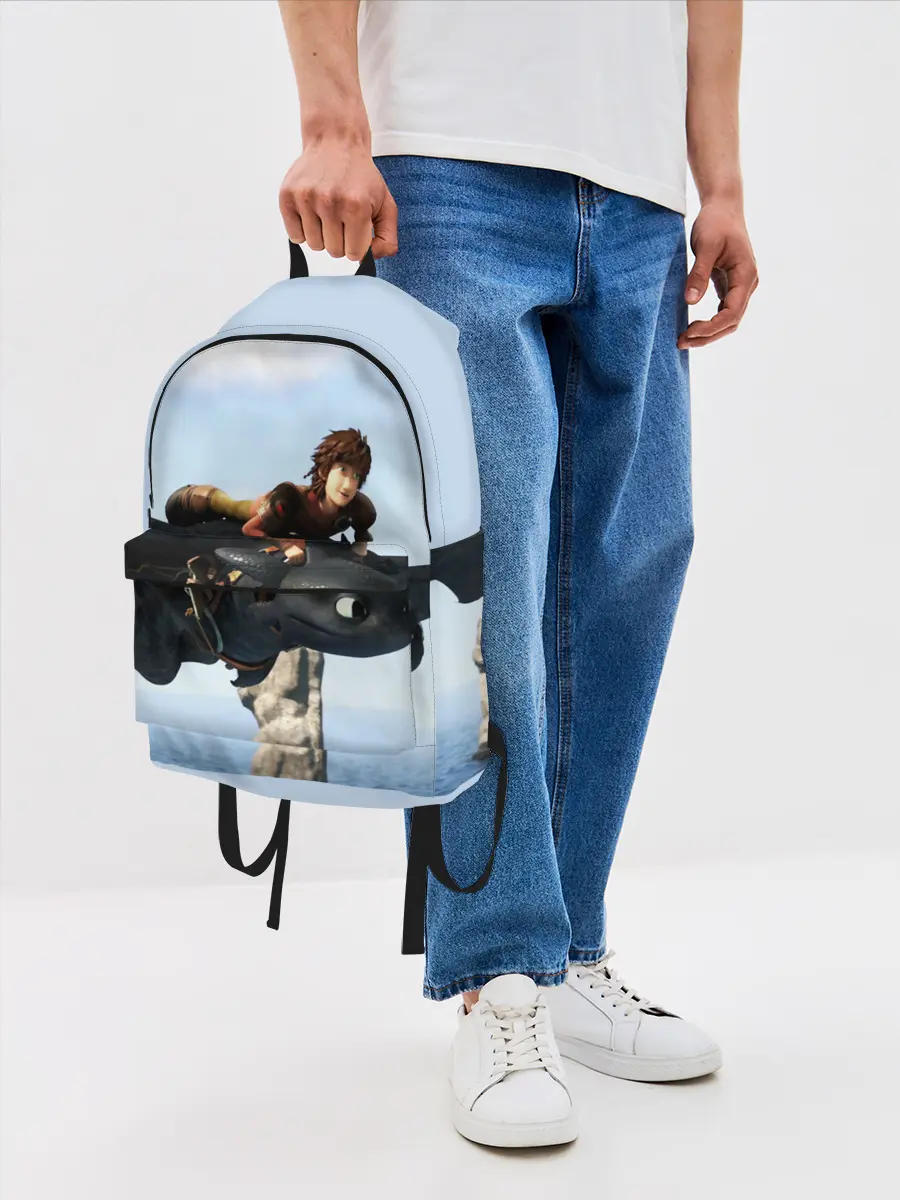 Рюкзак джинсовый / КАК ПРИРУЧИТЬ ДРАКОНА