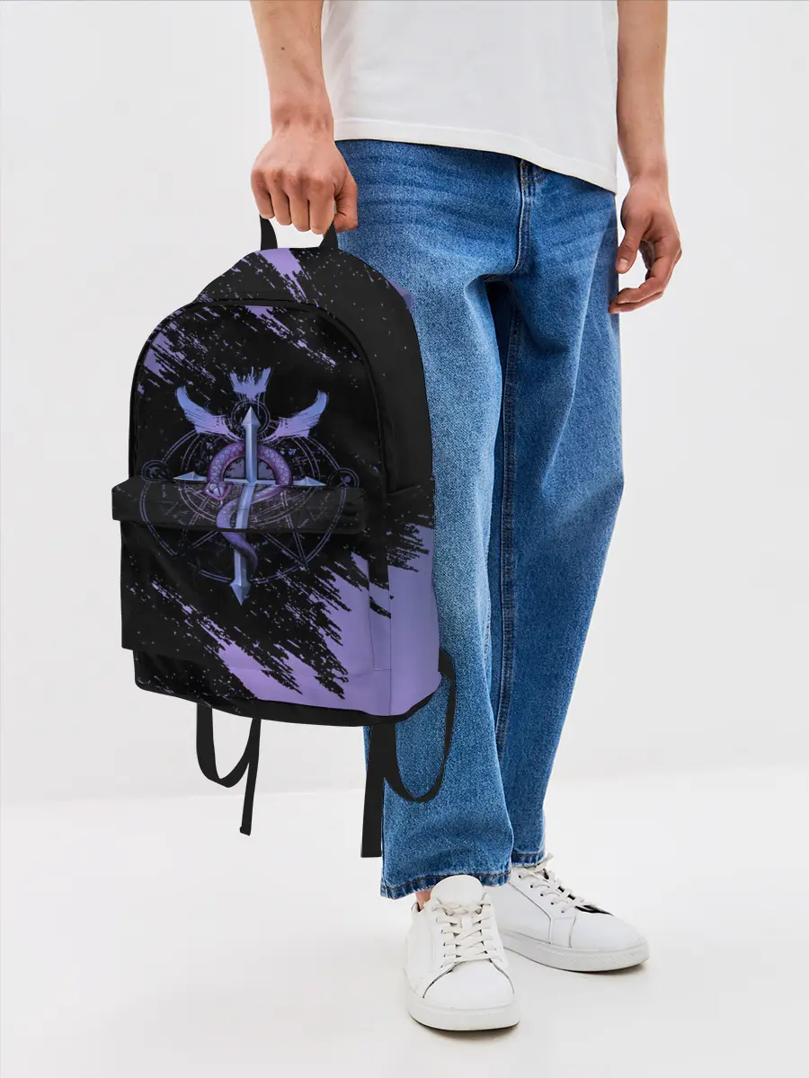 Рюкзак джинсовый / Стальной алхимик | Fullmetal Alchemist