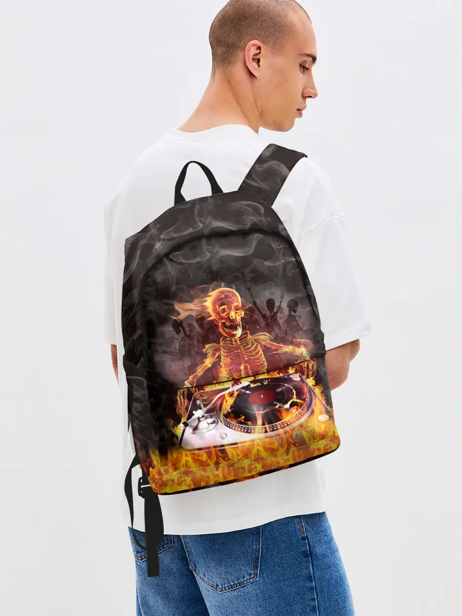 Рюкзак джинсовый / Вечеринка у скелетов