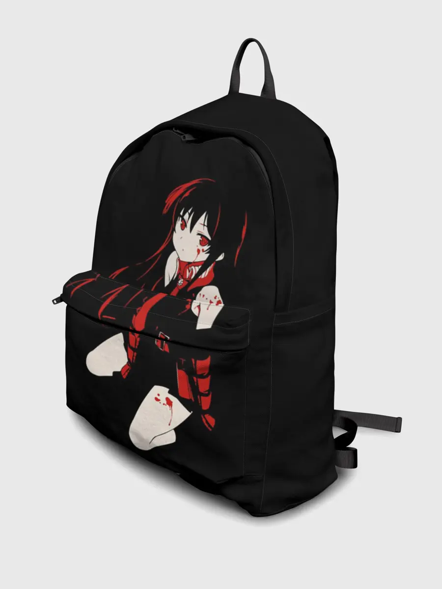 Рюкзак джинсовый / Anime Girl red