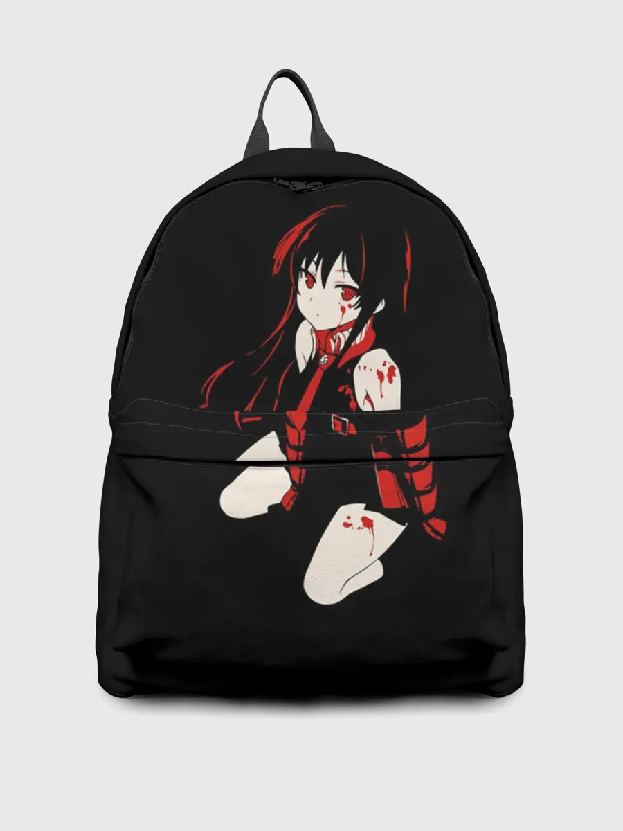 Рюкзак джинсовый / Anime Girl red