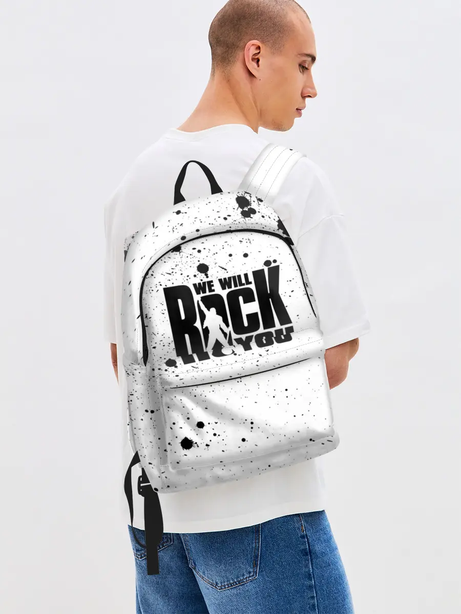 Рюкзак джинсовый / Queen - We Will Rock You