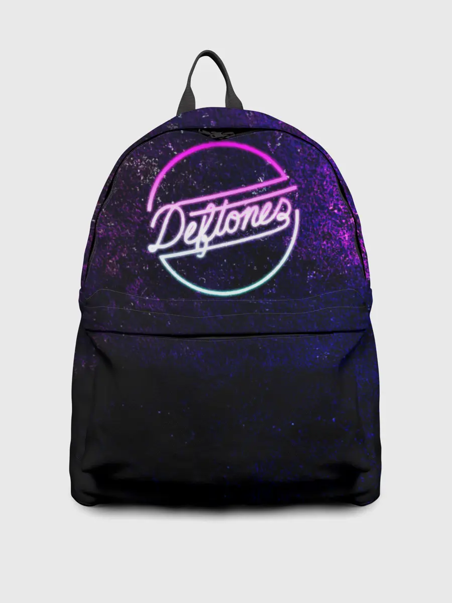 Рюкзак джинсовый / Deftones. Neon logo