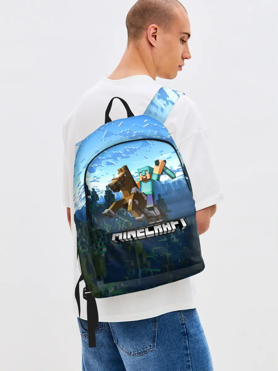 Рюкзак джинсовый / Minecraft / Майнкрафт