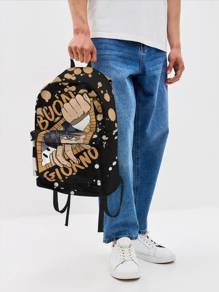 Рюкзак джинсовый / Buon Giorno коричневые брызги