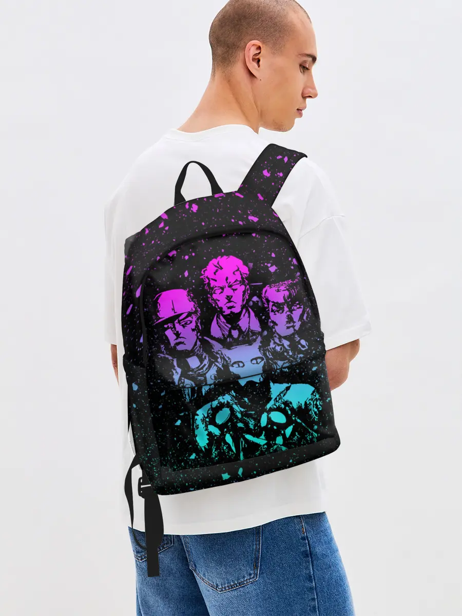 Рюкзак джинсовый / Приключения ДжоДжо