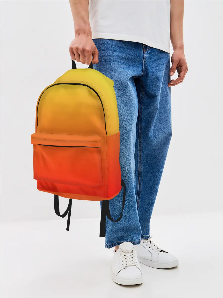 Рюкзак джинсовый / Оранж