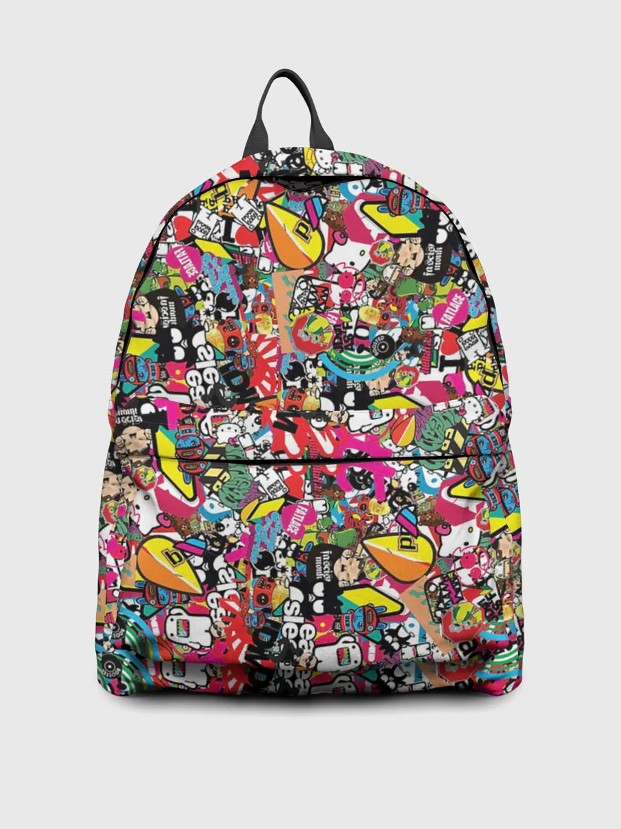 Рюкзак джинсовый / Стикеры