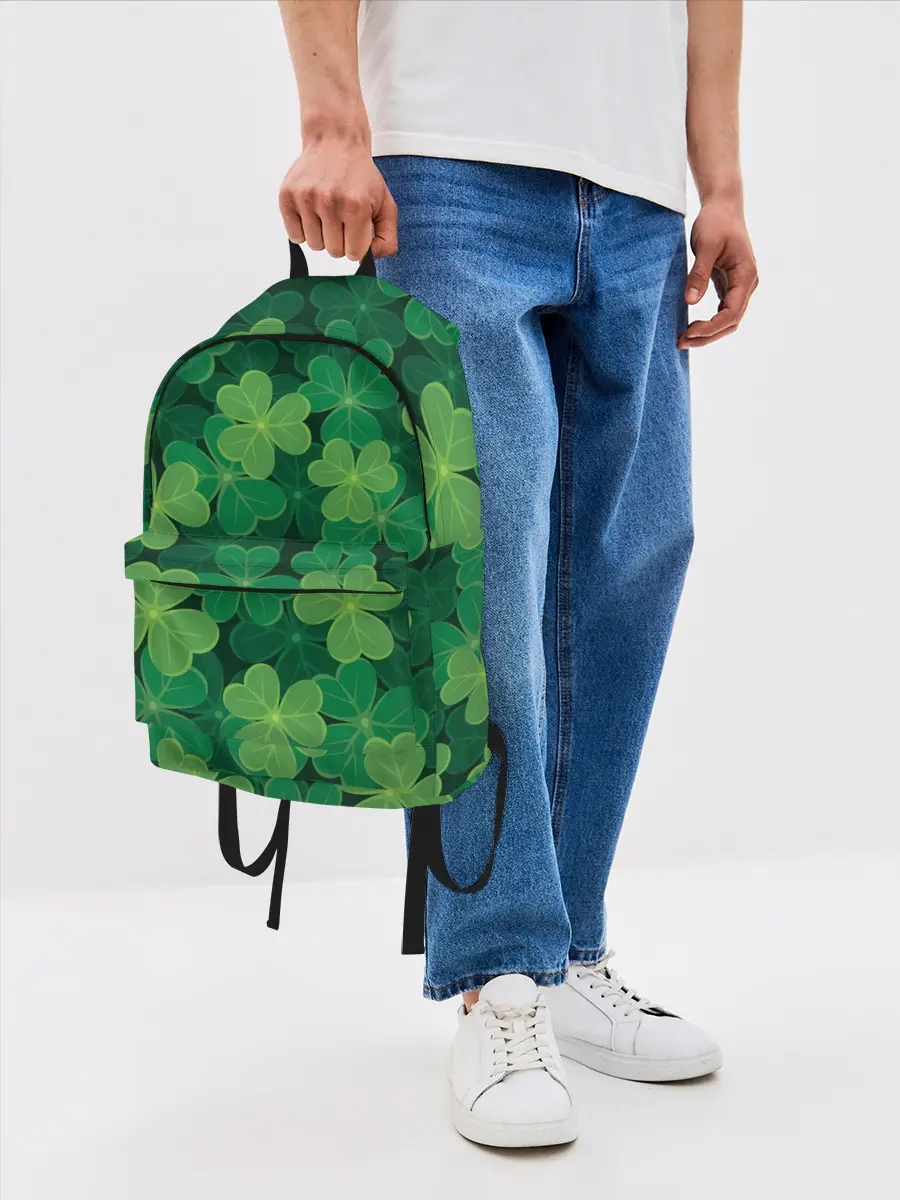 Рюкзак джинсовый / Ирландский клевер