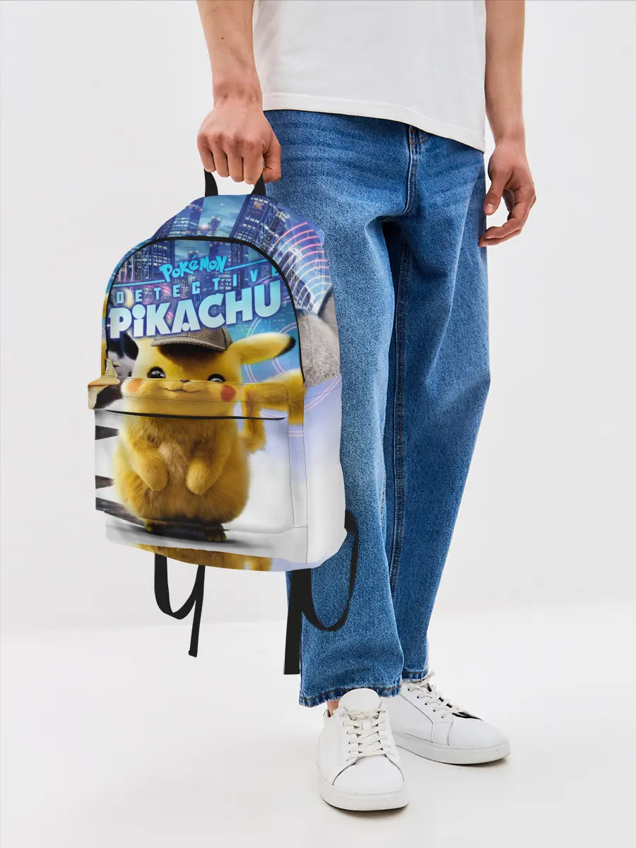 Рюкзак джинсовый / Детектив Пикачу