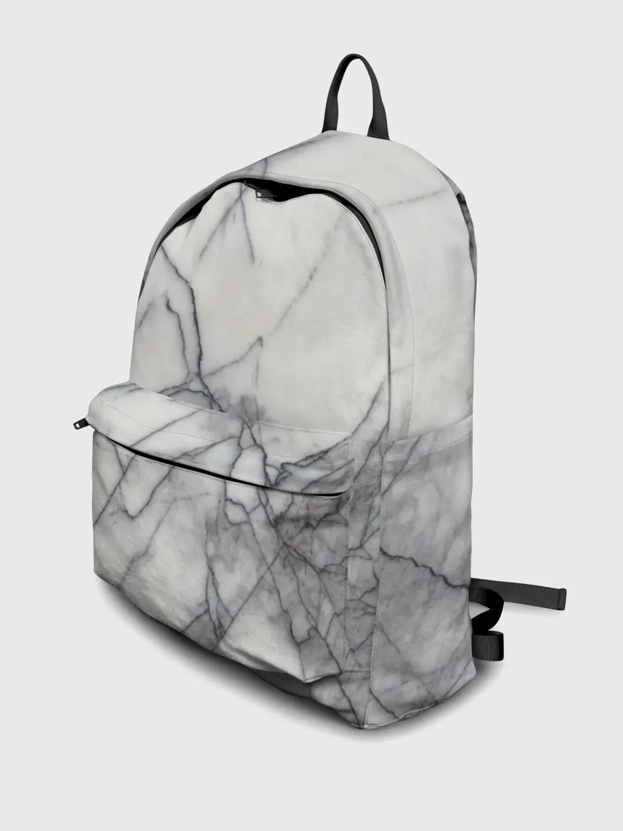 Рюкзак джинсовый / Мрамор