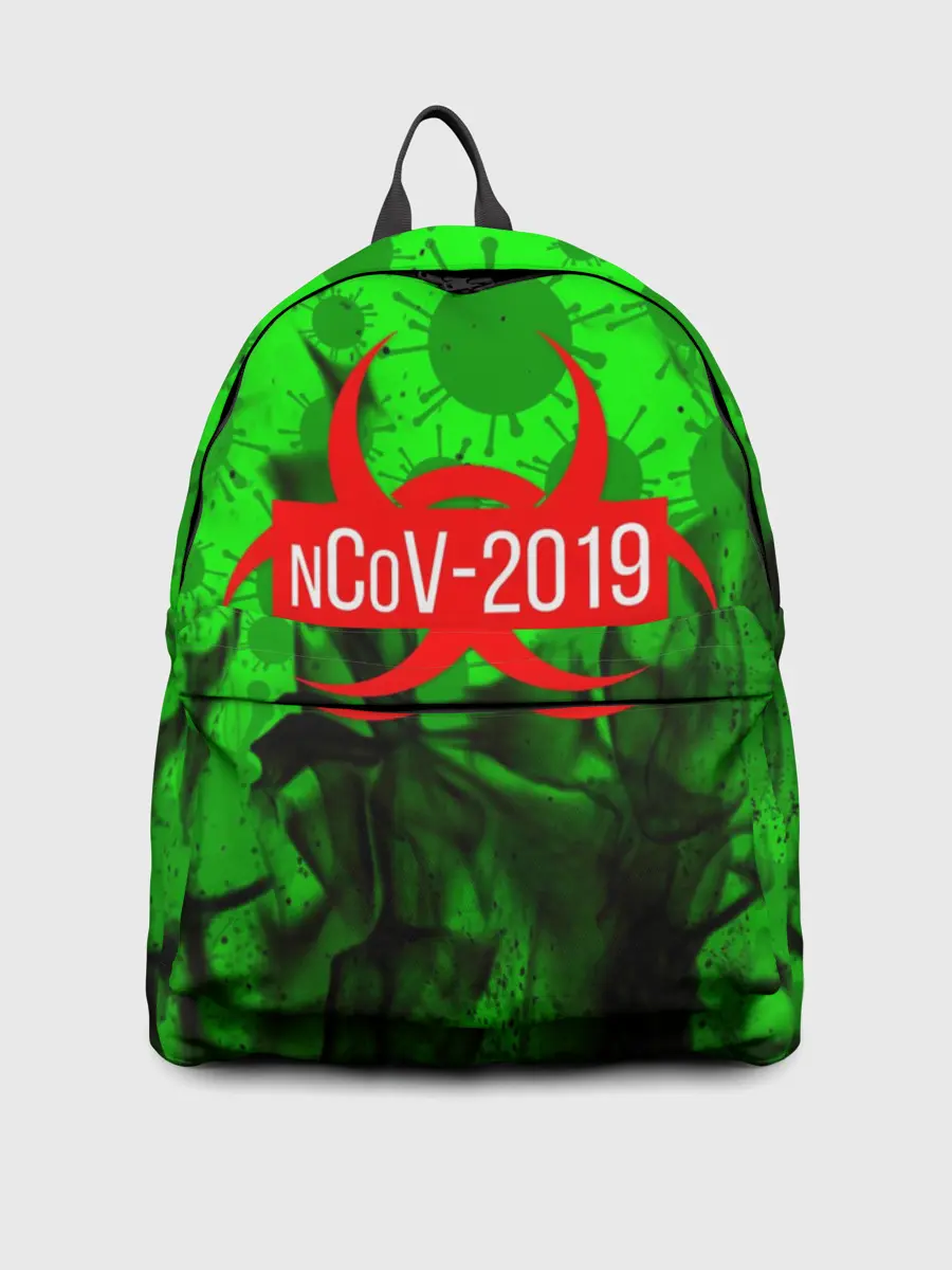 Рюкзак джинсовый / КОРОНАВИРУС