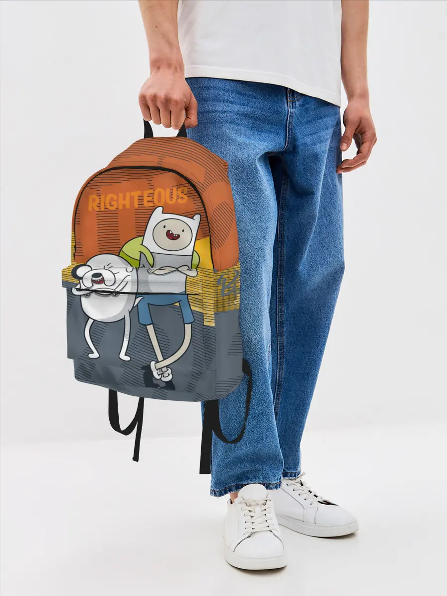 Рюкзак джинсовый / Финн и Джейк