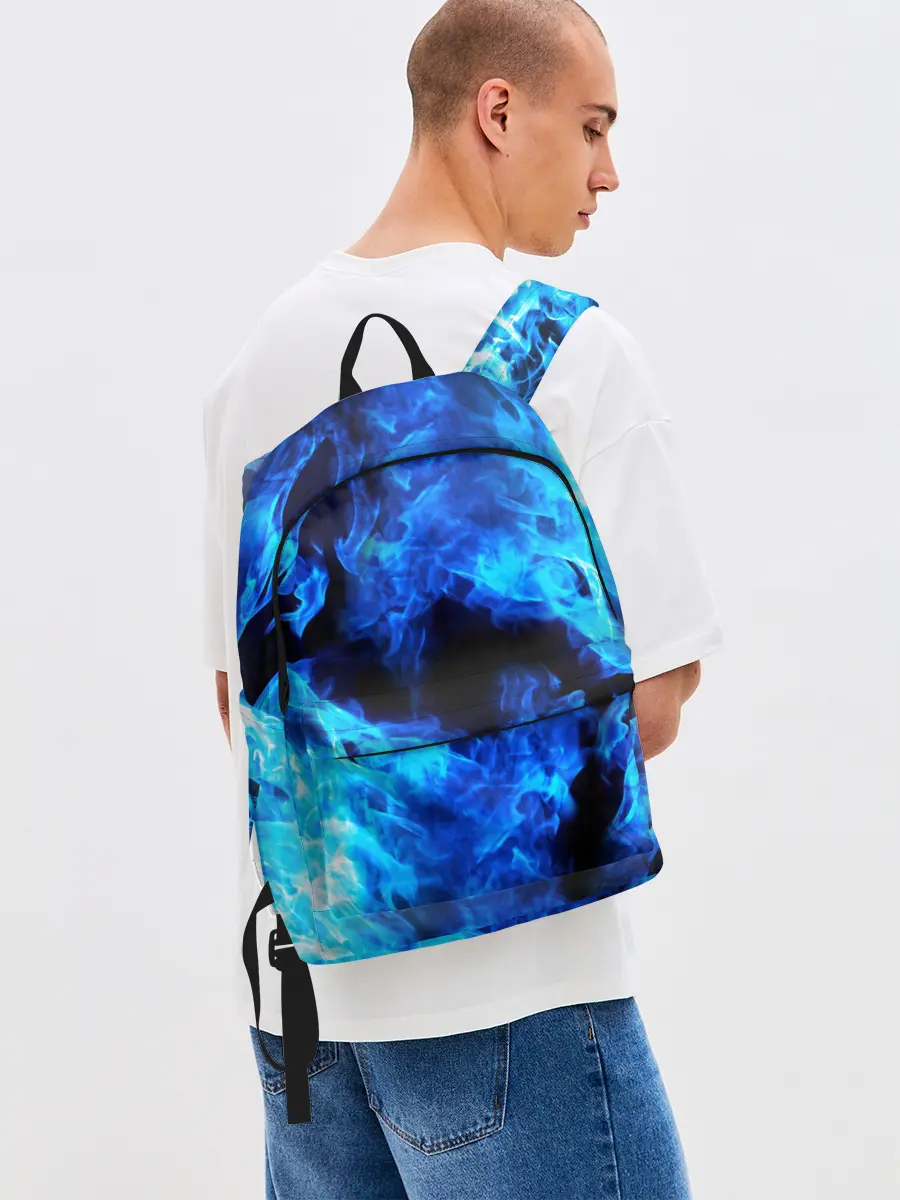 Рюкзак джинсовый / СИНИЙ ОГОНЬ | BLUE FIRE