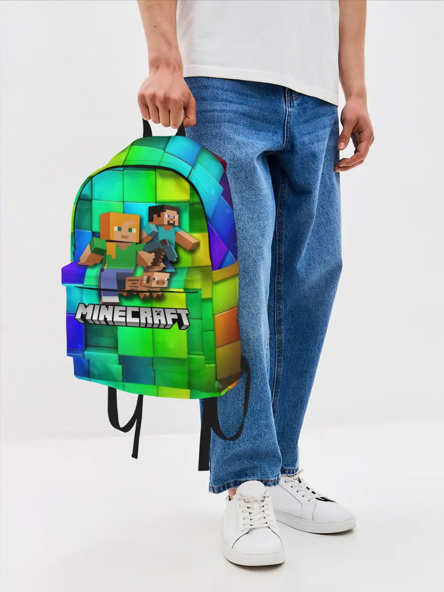 Рюкзак джинсовый / Minecraft / Майнкрафт