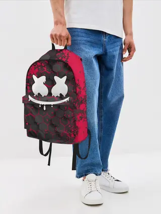 Рюкзак джинсовый / Marshmello