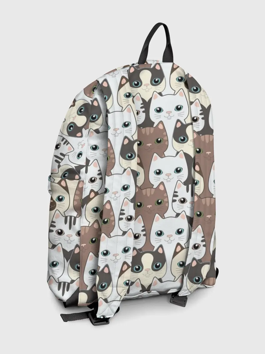 Рюкзак джинсовый / Котики