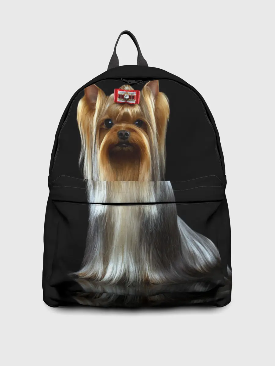 Рюкзак джинсовый / Йоркширский терьер