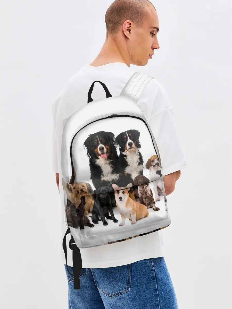 Рюкзак джинсовый / Породистые собаки