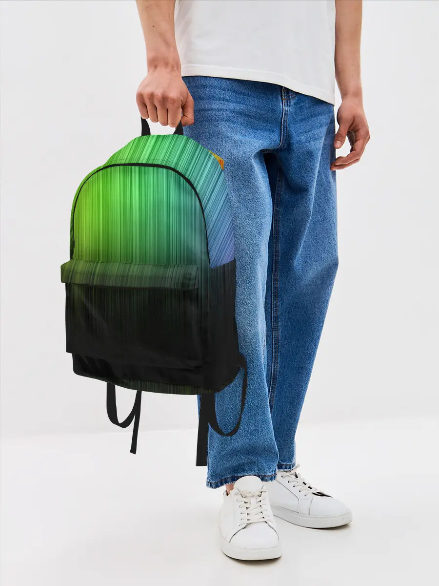 Рюкзак джинсовый / Неоновый Свет