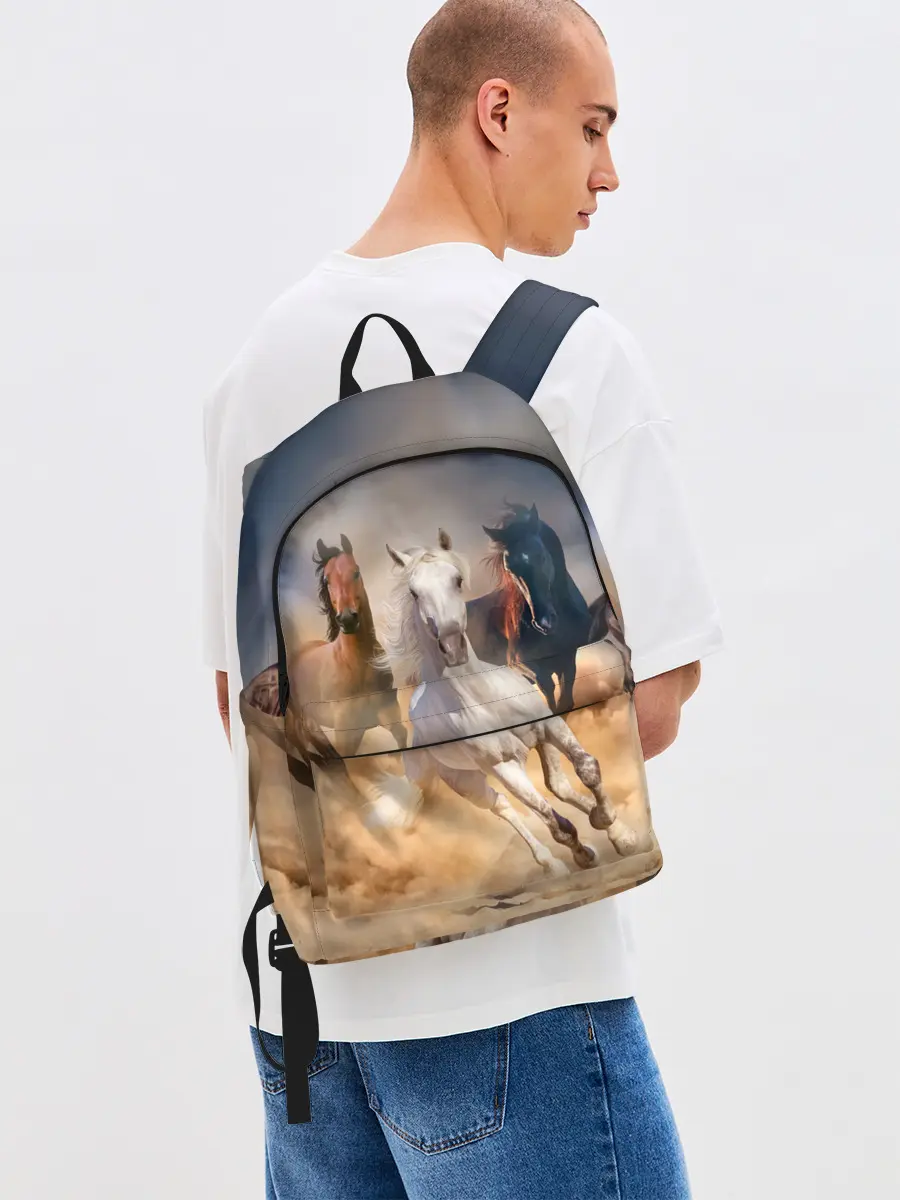 Рюкзак джинсовый / Табун