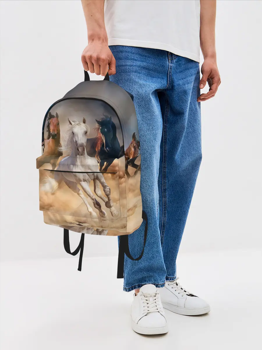 Рюкзак джинсовый / Табун