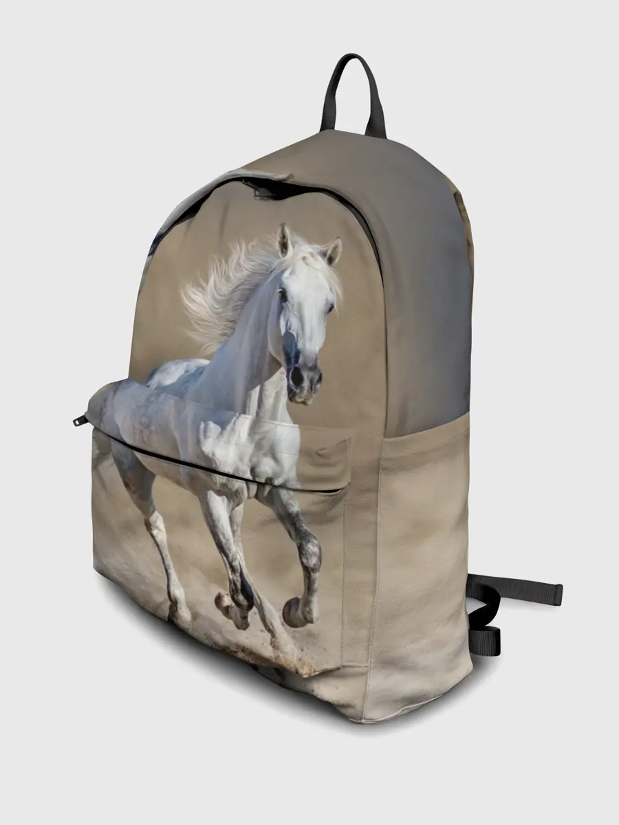 Рюкзак джинсовый / Белый конь