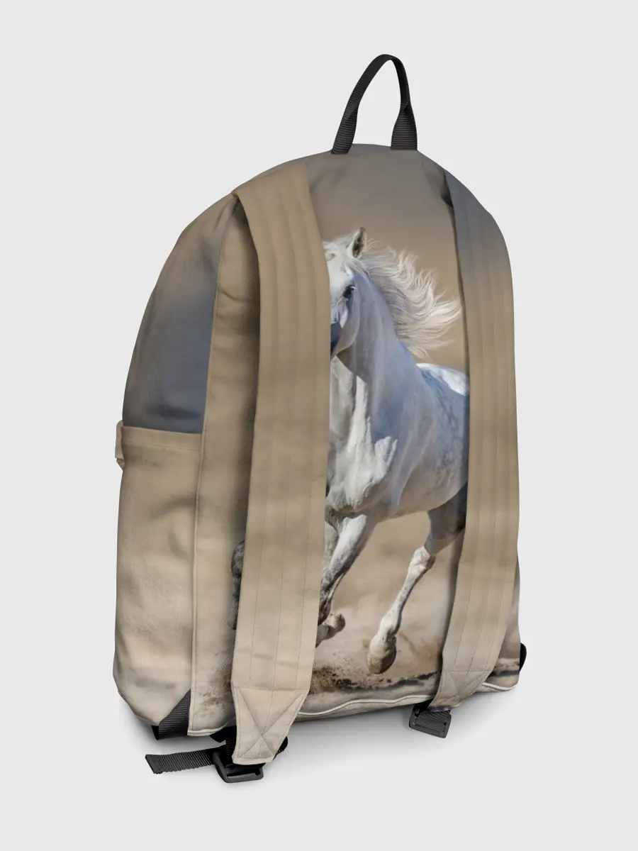 Рюкзак джинсовый / Белый конь